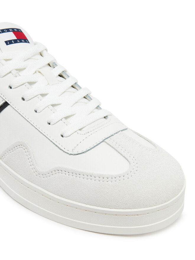 Tommy Jeans Sneakers Tommy Jeans The Greenwich Leather EM0EM01571 Alb