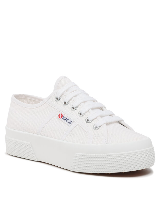 Superga Sneakers aus Stoff Superga 2740 Platform S21384W Weiß