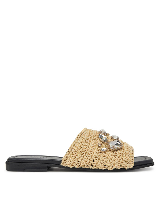Inuikii Šľapky Inuikii Woven Strap Stones 70104-367 705 Béžová