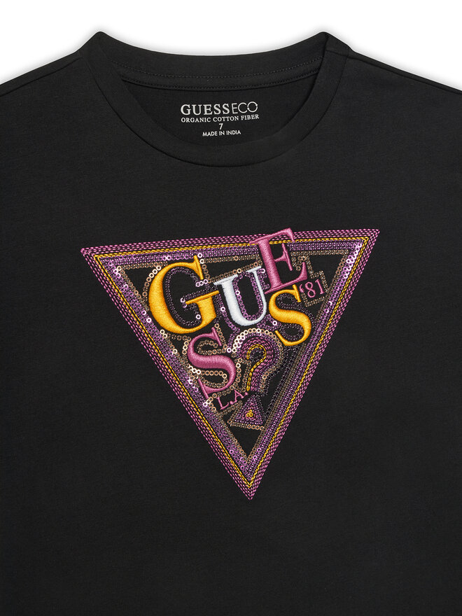 Guess Guess T-Shirt J5GI04 K6YW4 Μαύρο Regular Fit