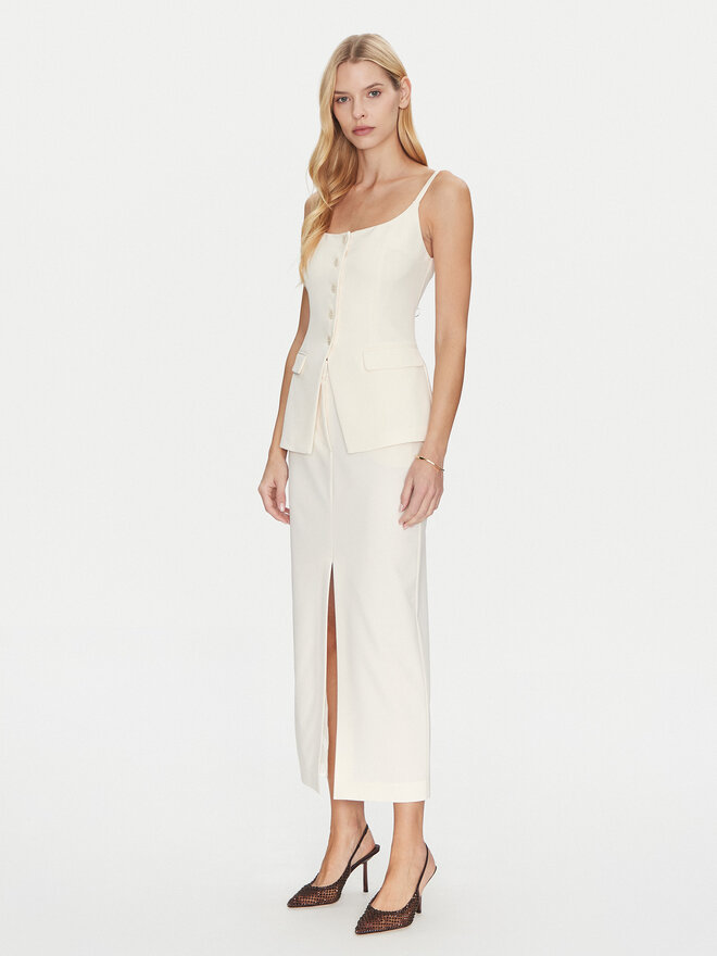 Simona Corsellini Simona Corsellini Marškinėliai P25CPTO00801 Smėlio Slim Fit