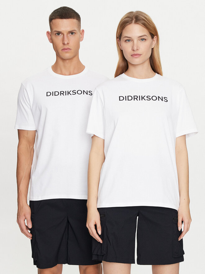 Didriksons Didriksons T-Shirt Harald 505551 Λευκό Regular Fit