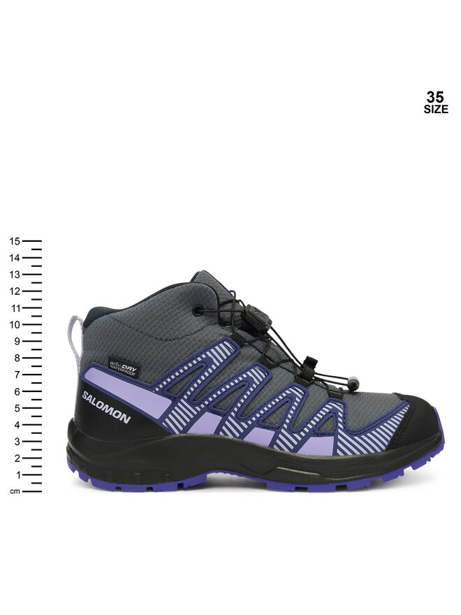 Salomon Трекінгові черевики Salomon Xa Pro V8 Mid Waterproof L47857300 Сірий