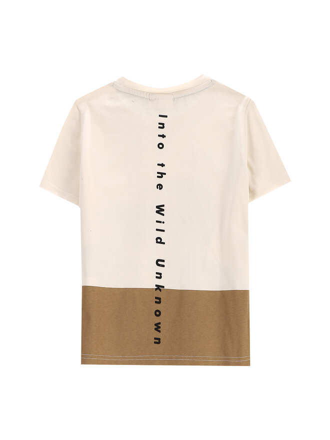 Coccodrillo Coccodrillo Camiseta WC5143205WBK Beis Regular Fit