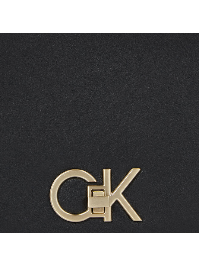 Calvin Klein Torbica Calvin Klein Re-Lock Double Gusett Xbody K60K611531 Crna