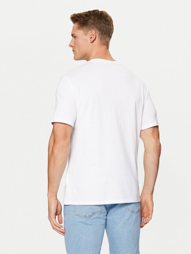 Guess Jeans Guess Jeans Marškinėliai M5RI80 K8HM0 Balta Slim Fit
