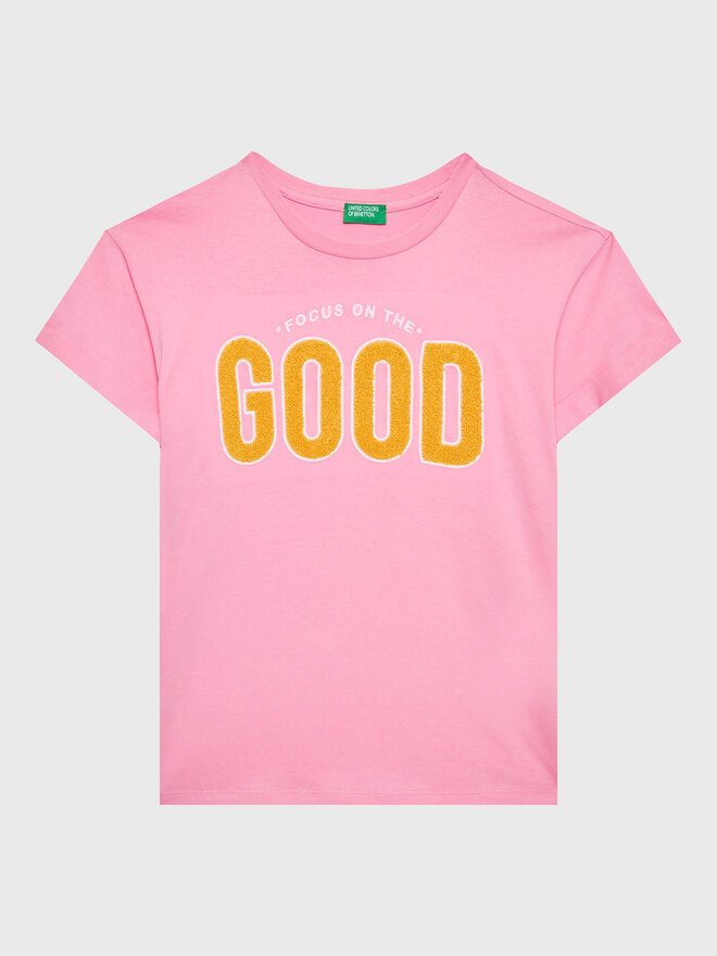 United Colors Of Benetton United Colors Of Benetton T-Shirt 3096C10AY Rosa Oversize
