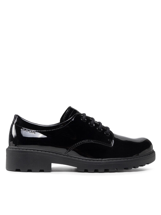 Geox Oxford cipők Geox J Casey G. C J0420C 000HH C9999 S Fekete