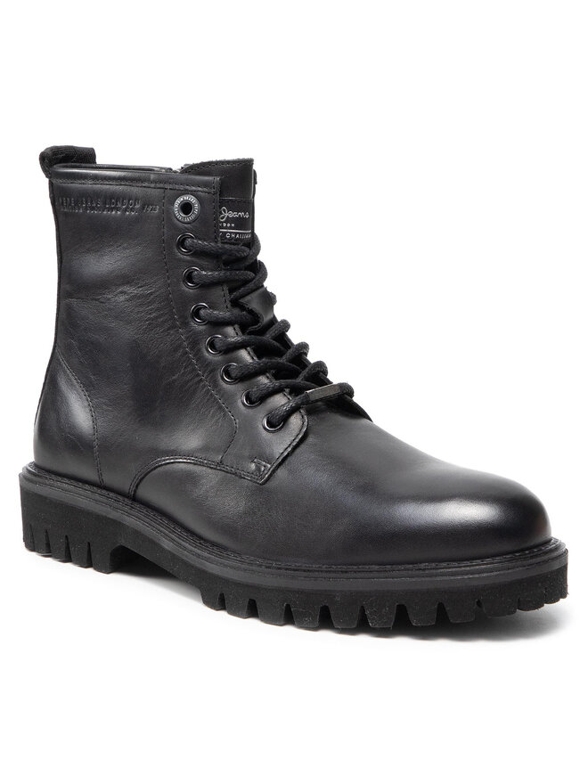 Bottes de randonnee Pepe Jeans Trucker Boot PMS50213 Noir chaussures