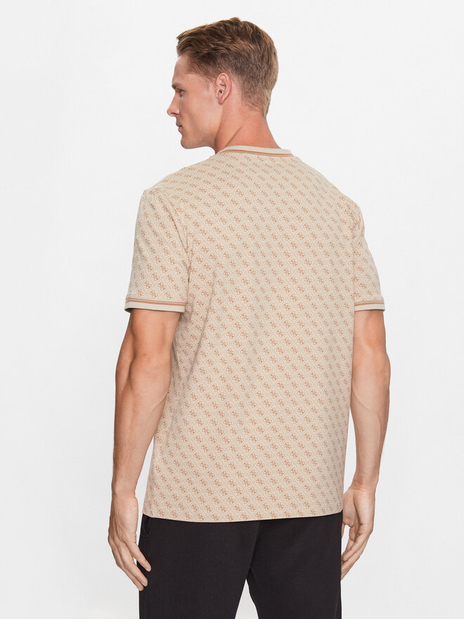 Guess Guess T-Shirt Marshall Z2YI05 J1314 Μπεζ Regular Fit