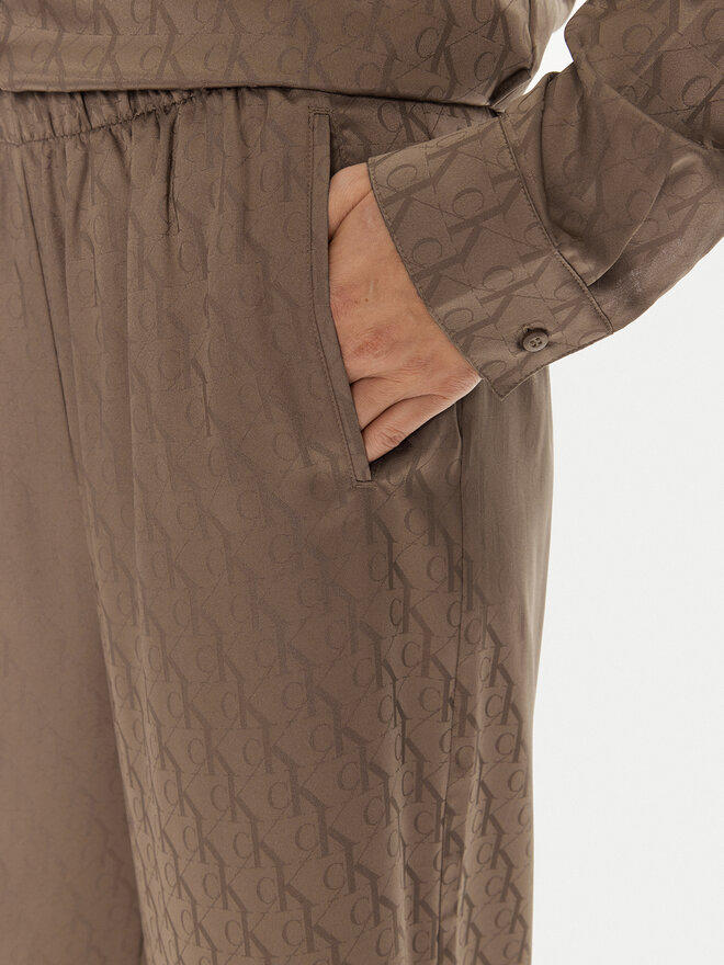 Calvin Klein Calvin Klein Παντελόνι πιτζάμας 000QS7304E Καφέ Relaxed Fit