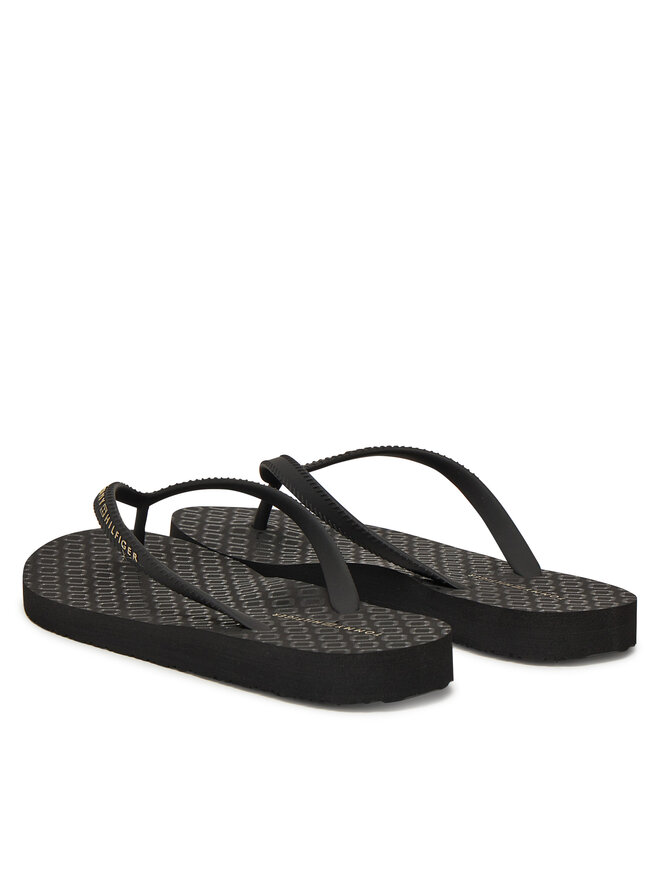 Tommy Hilfiger Žabky Tommy Hilfiger Hilfiger Strap Beach Sandal FW0FW08736 Černá