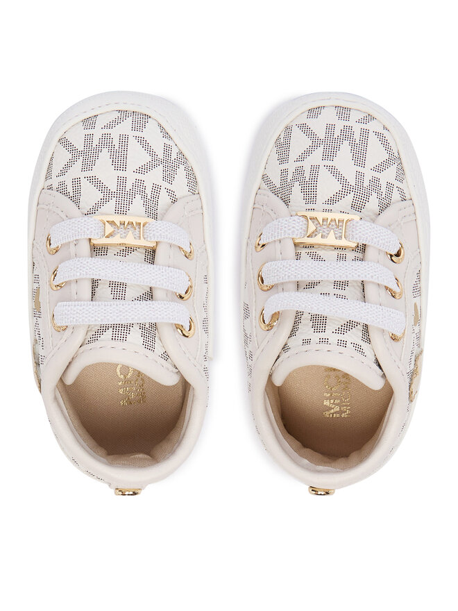 MICHAEL Michael Kors Снікерcи MICHAEL Michael Kors Baby Brittania Hearts MK04984256 Білий