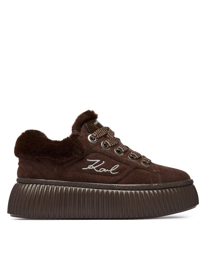 KARL LAGERFELD Sneakers KARL LAGERFELD Kreeper Lo KL42312L Dunkelbraun