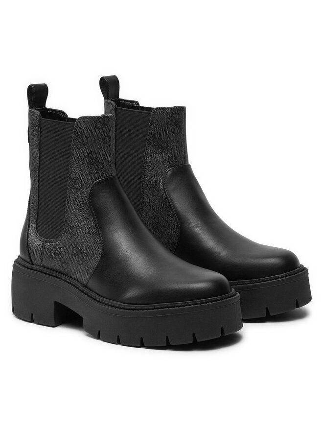 Guess Kotníková obuv s elastickým prvkem Guess Shuze FLTSHU ELE10 Černá