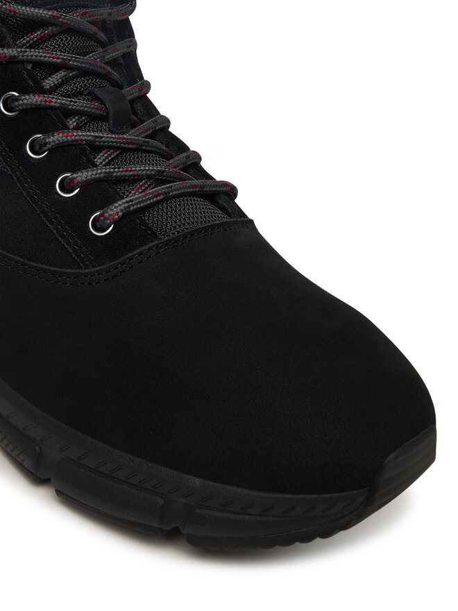 Tommy Hilfiger Schnürschuhe Tommy Hilfiger Hilfiger W Nbk Sde Hybrid Boot FM0FM05609 Schwarz