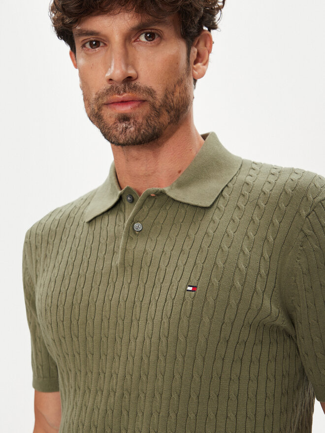Tommy Hilfiger Tommy Hilfiger Poloshirt MW0MW40701 Grün Regular Fit