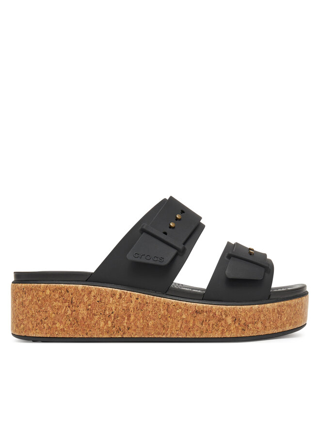 Crocs Klapki Crocs Brooklyn Cork Buckle 211252 Czarny