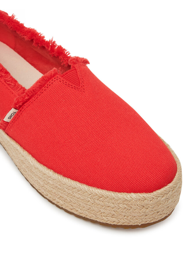 Toms Espadrilles Toms Valencia Platform 10021919 Piros