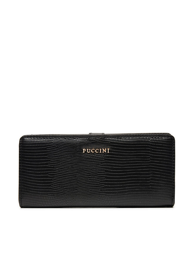 Puccini Duży Portfel Damski Puccini BLP837B Czarny