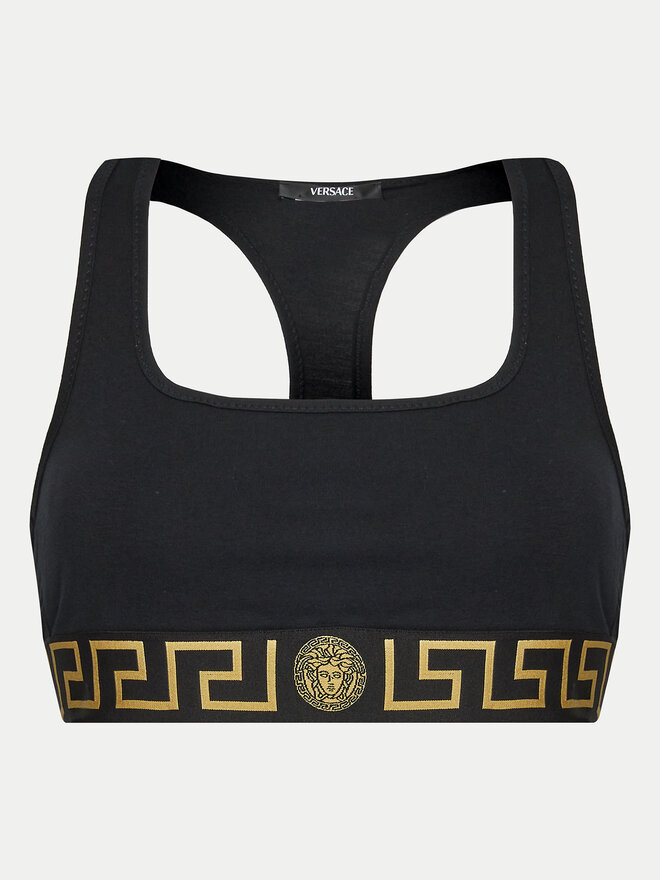 Versace Versace Бюстгальтер-топ AUD01039 1A10011 Чорний