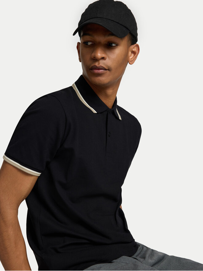 Selected Homme Selected Homme Poloshirt 16095852 Schwarz Slim Fit