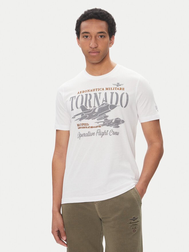 Aeronautica Militare Aeronautica Militare Póló 251TS2405J641 Fehér Regular Fit