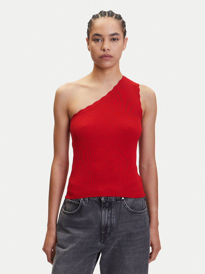 JDY JDY Top Nanna 15351420 Rot Slim Fit