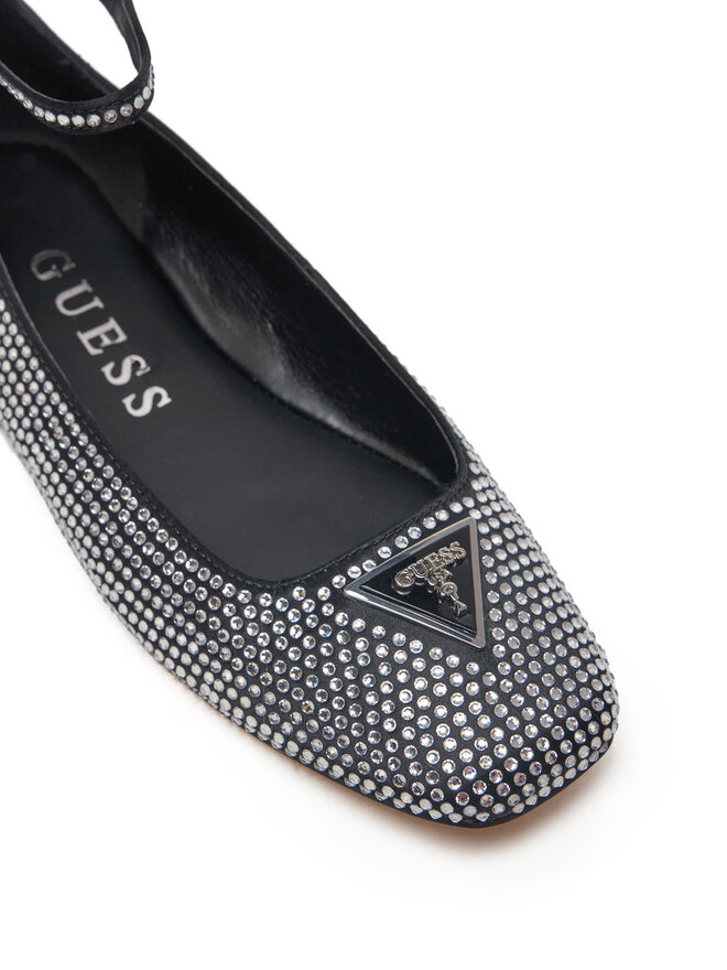 Guess Μπαλαρίνες Guess FLPLVS SAT02 Μαύρο