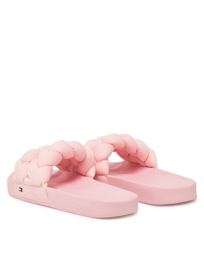 Tommy Jeans Papucs Tommy Jeans Tjw Braided Slide EN0EN02764 Rózsaszín