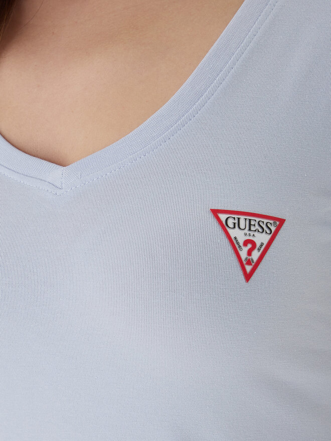 Guess Guess Футболка W2YI45 J1314 Блакитний Slim Fit