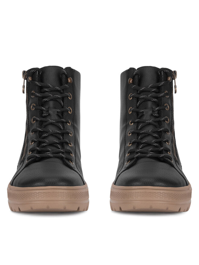 Rieker Schnürschuhe Rieker N0031-00 Schwarz