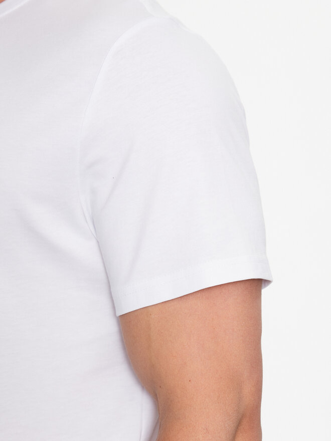 4F 4F T-Shirt 4FSS23TTSHM539 Λευκό Regular Fit