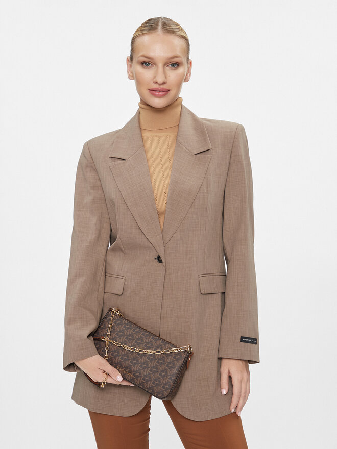Сумка MICHAEL Michael Kors Chain Pouchette 32H3G8EW6B Коричневий