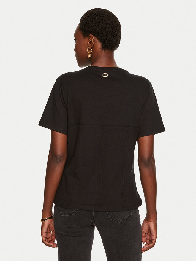TWINSET TWINSET T-Shirt 242TP2440 Μαύρο Regular Fit