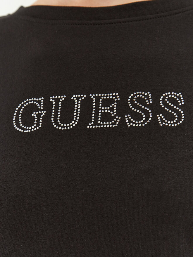 Guess Guess Marškinėliai V3BI11 J1314 Juoda Regular Fit