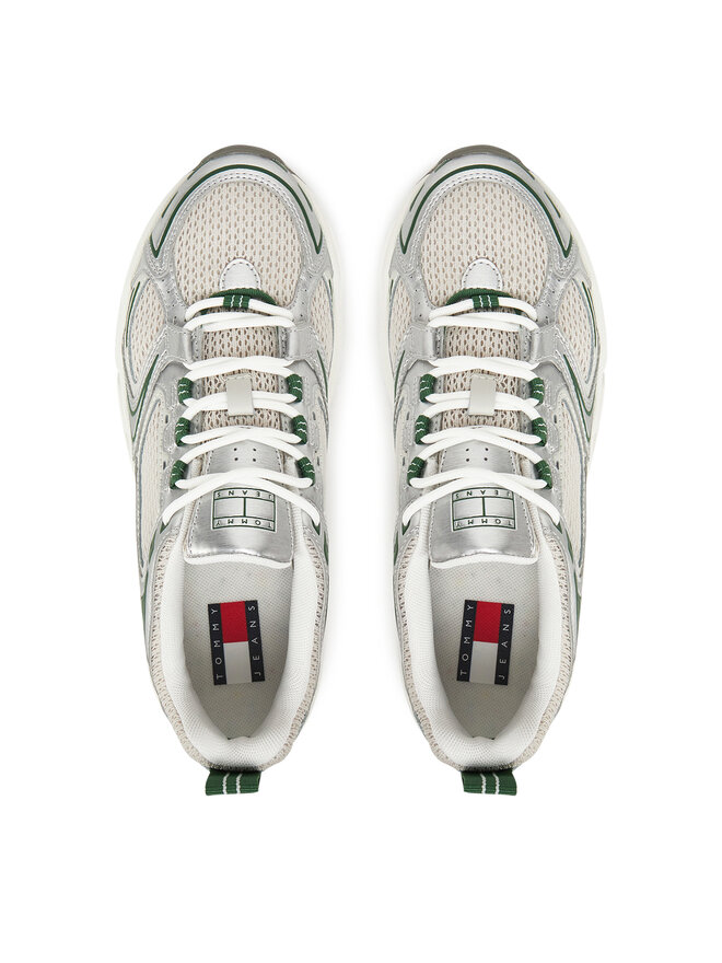 Tommy Jeans Sneakersy Tommy Jeans Archive'97 Metallic EN0EN02796 Zelená