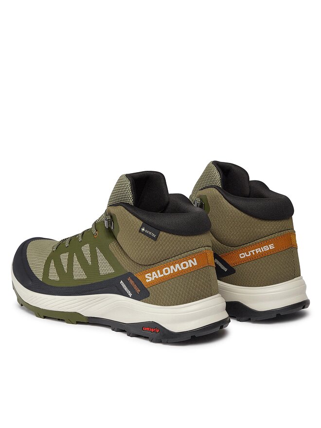 Salomon Trekkingi Salomon Outrise Mid GORE-TEX L47143600 Khaki