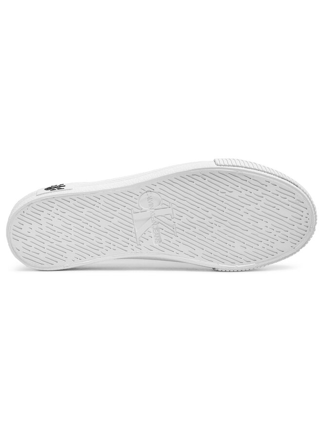 Calvin Klein Jeans Teniși Calvin Klein Jeans Vulcanized Sneaker Laceup Trn Pa YW0YW00044 Alb
