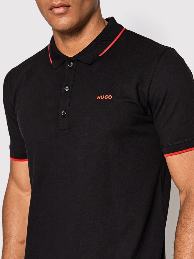HUGO Hugo Poloshirt Dinoso222 50467344 Schwarz Slim Fit