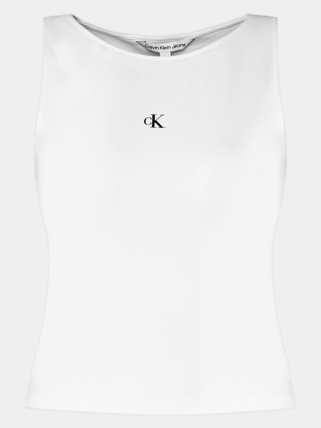 Calvin Klein Jeans Calvin Klein Jeans Топ Archival J20J223107 Білий Slim Fit