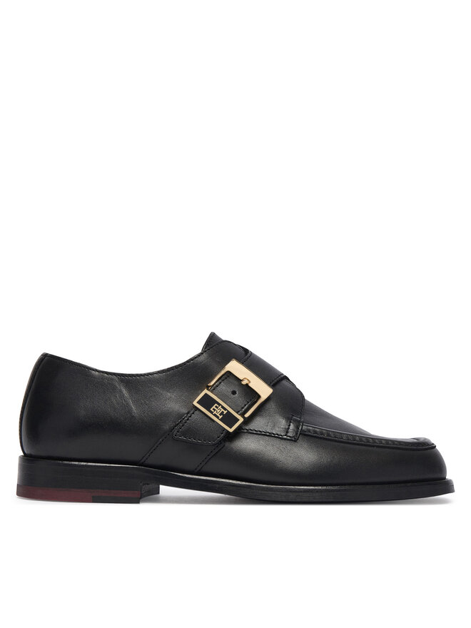 Tommy Hilfiger Halbschuhe Tommy Hilfiger Th Buckle Moc Toe Loafers FW0FW09536 Schwarz
