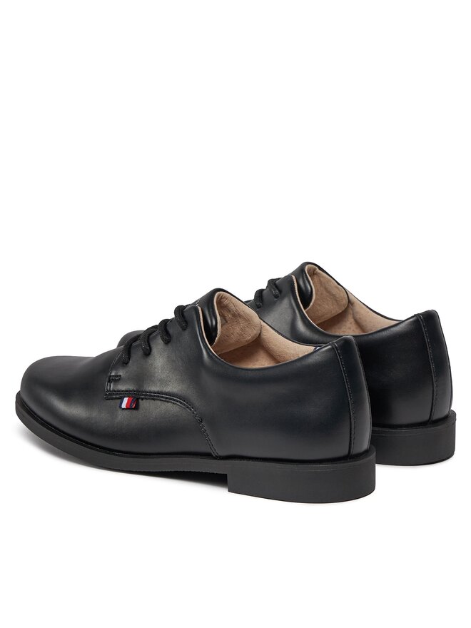 Tommy Hilfiger Półbuty Tommy Hilfiger Low Cut Lace Up Shoe T3B4-33174-1355 Czarny