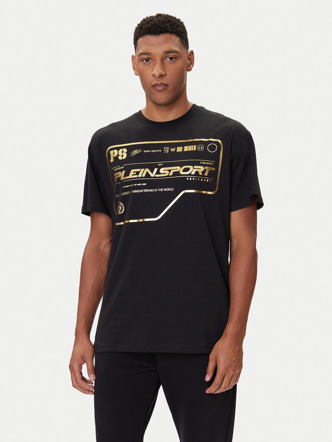 Plein Sport Plein Sport Футболка FAEC MTK8373 STE001N Чорний Loose Fit