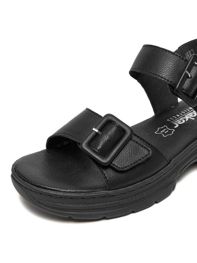 Rieker Sandalen Rieker 66680-00 Schwarz