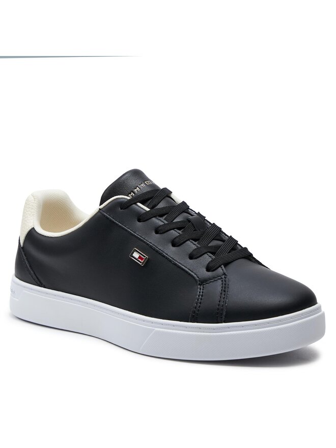 Tommy Hilfiger Sneakers Tommy Hilfiger Flag Court Sneaker FW0FW08072 Schwarz