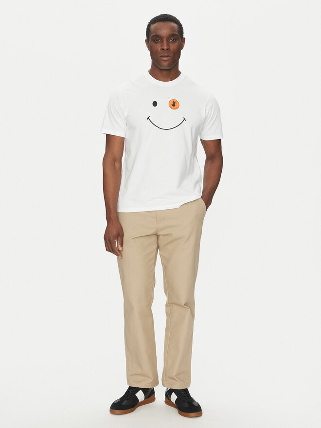 Save The Duck Save The Duck Футболка DT1197M BESY20 Білий Regular Fit