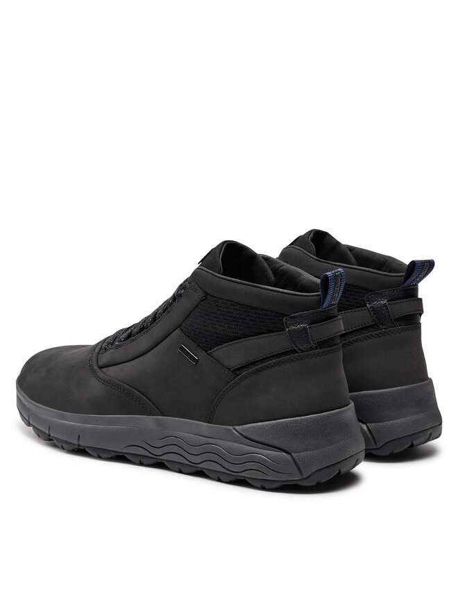 Geox Schnürschuhe Geox U Spherica 4X4 B Abx U36FDB 0FF6K C9999 Schwarz