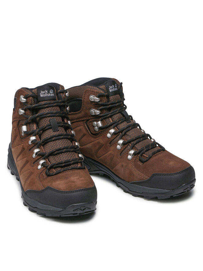 Jack Wolfskin Trekkingschuhe Jack Wolfskin Refugio Texapore Mid M 4049841 Braun