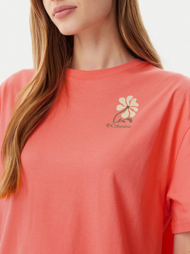 Columbia Columbia T-Shirt Rolling Bend™ Graphic 2120031 Rosa Oversize